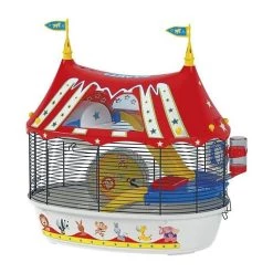 Grosses soldes 💯 FERPLAST Cage Circus Fun 49,5x34x42,5 cm - Rouge - Pour hamster 🧨